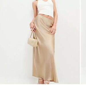 Reformation Layla Silk Skirt